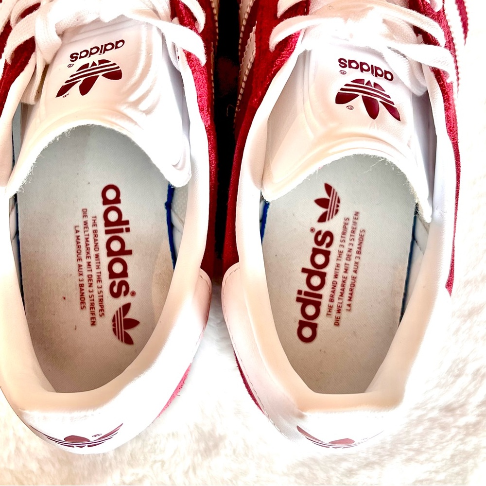 Adidas Original Gazelle Collegiate Burgundy White Gold Sz W 10.5 M 9.5 L… - Picture 14 of 15